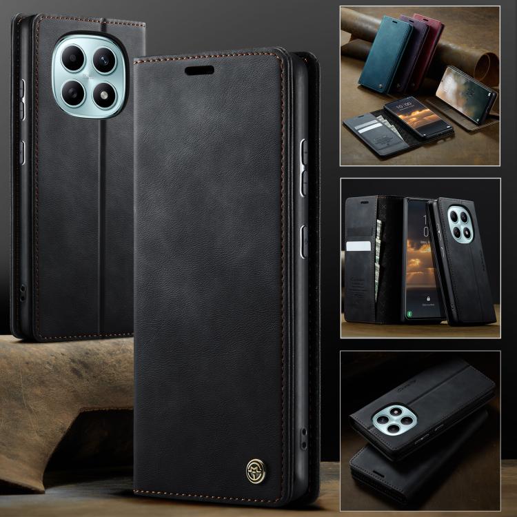 For Redmi Note 15 4G / 5G Global 164mm CaseMe 033 Calf Leather Lining Microfibre RFID Blocking Phone Case