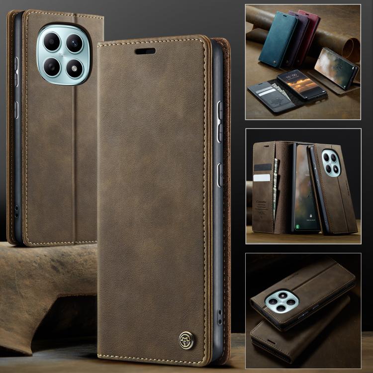For Redmi Note 15 4G / 5G Global 164mm CaseMe 033 Calf Leather Lining Microfibre RFID Blocking Phone Case