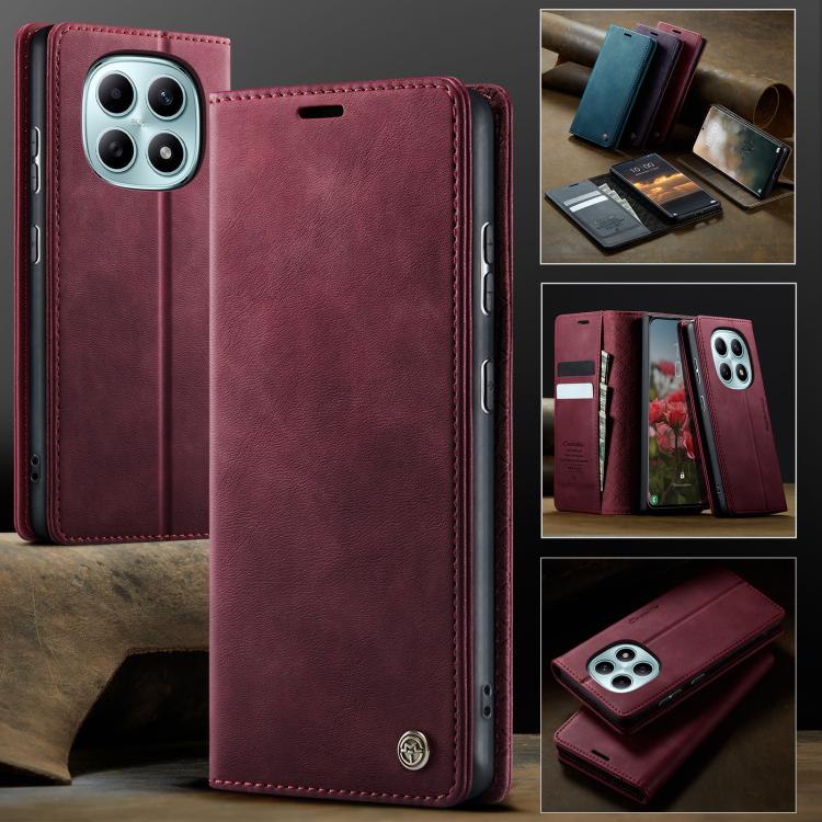 For Redmi Note 15 4G / 5G Global 164mm CaseMe 033 Calf Leather Lining Microfibre RFID Blocking Phone Case