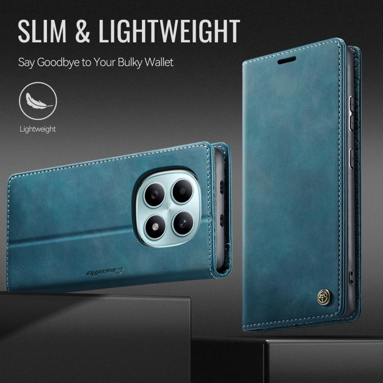For Redmi Note 15 4G / 5G Global 164mm CaseMe 033 Calf Leather Lining Microfibre RFID Blocking Phone Case