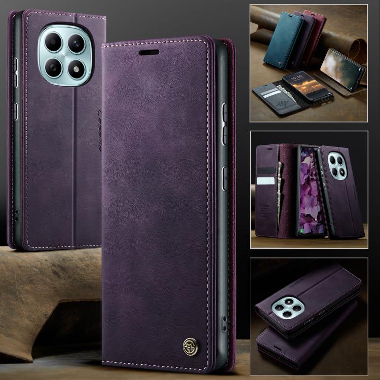 For Redmi Note 15 4G / 5G Global 164mm CaseMe 033 Calf Leather Lining Microfibre RFID Blocking Phone Case