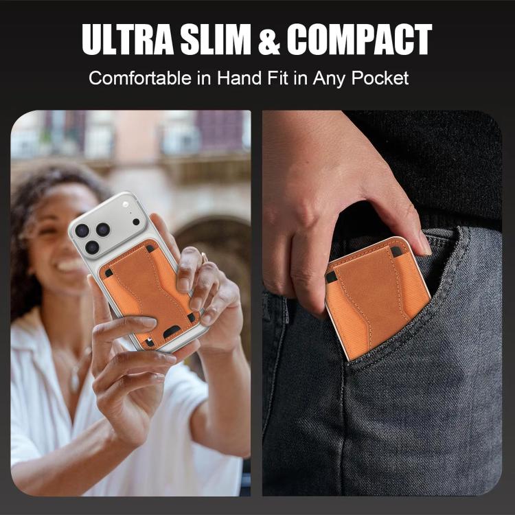 Magnetic Waistband Vegan Leather Card Bag