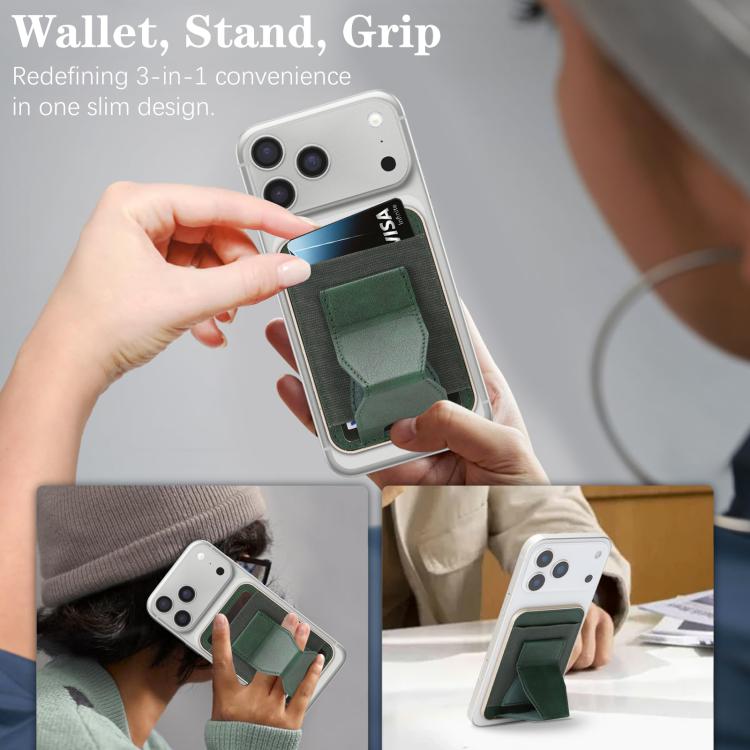 Magnetic Waistband Vegan Leather Card Bag