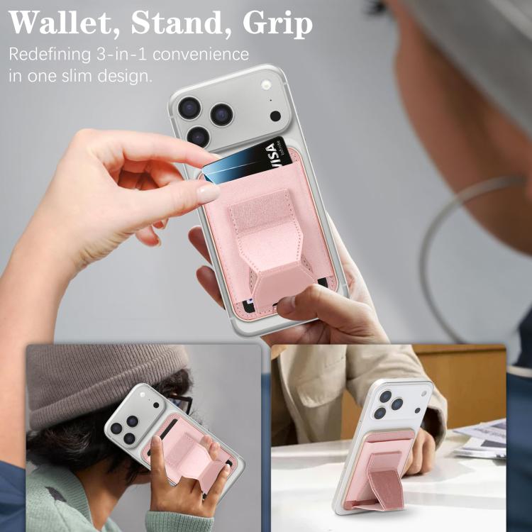 Magnetic Waistband Vegan Leather Card Bag