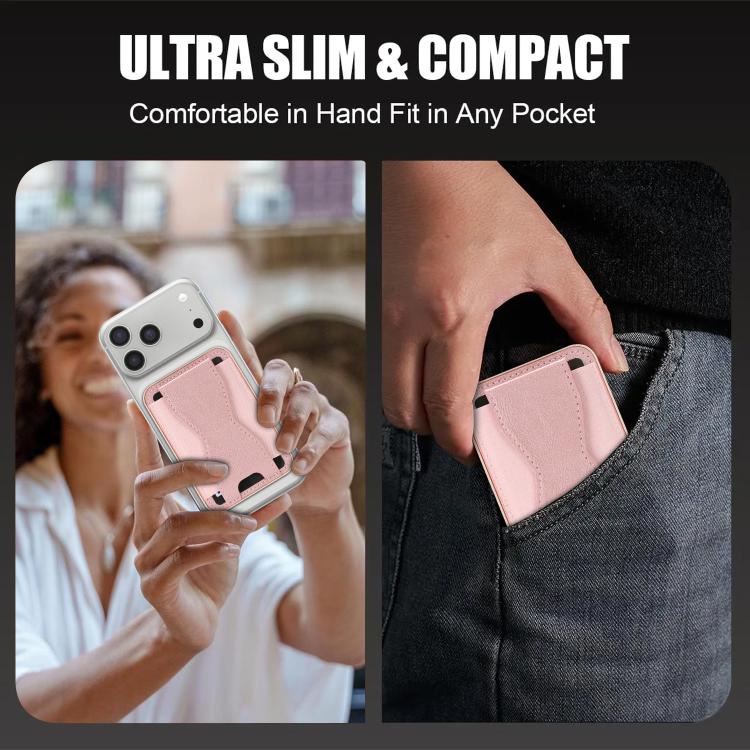Magnetic Waistband Vegan Leather Card Bag
