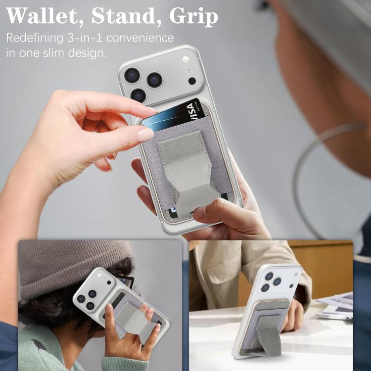 Magnetic Waistband Vegan Leather Card Bag