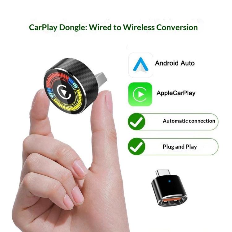 M47 2 in 1 AI Box CarPlay / Android Auto Wired to Wireless Converter Car Wireless Adapter