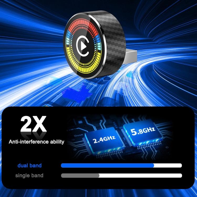 M47 2 in 1 AI Box CarPlay / Android Auto Wired to Wireless Converter Car Wireless Adapter