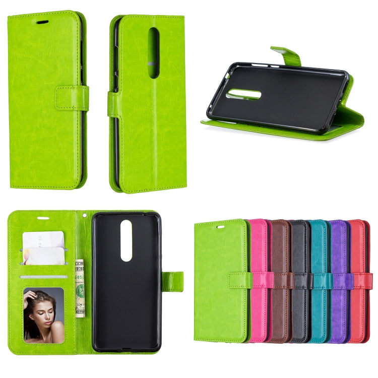 Crazy Horse Texture Horizontal Flip Leather Case with Holder & Card Slots & Wallet & Photo Frame For Nokia 2.1