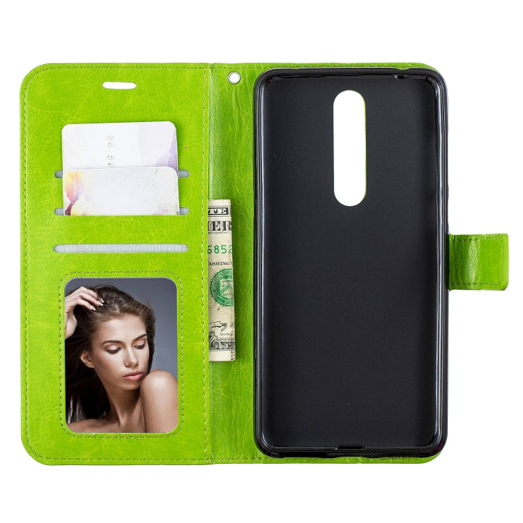 Crazy Horse Texture Horizontal Flip Leather Case with Holder & Card Slots & Wallet & Photo Frame For Nokia 3.1 plus