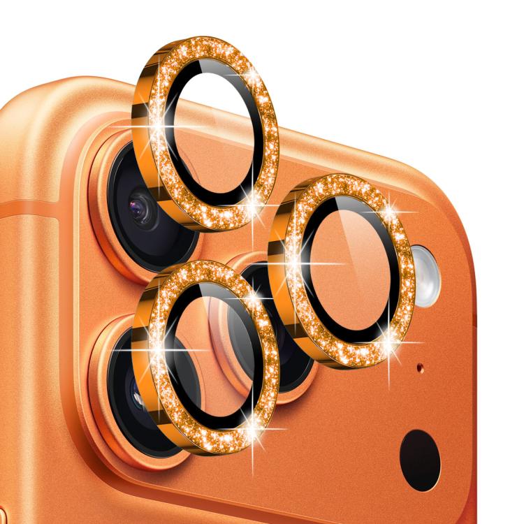 For iPhone 17 Pro / 17 Pro Max NORTHJO 1 Set Camera Lens Protector Glitter Metal Ring Film