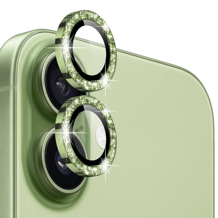 For iPhone 17 NORTHJO 1 Set Camera Lens Protector Glitter Metal Ring Film