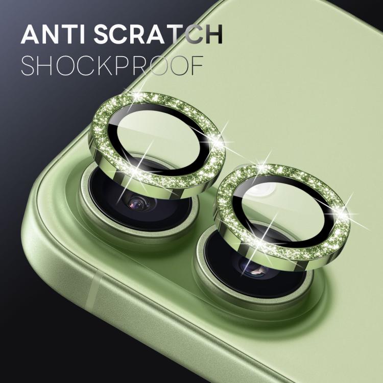 For iPhone 17 NORTHJO 1 Set Camera Lens Protector Glitter Metal Ring Film