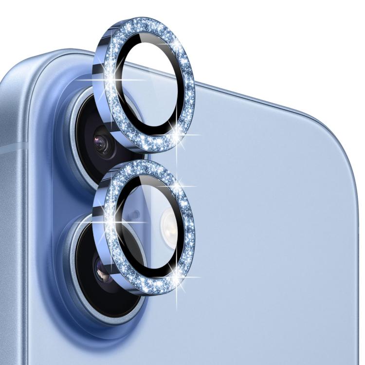 For iPhone 17 NORTHJO 1 Set Camera Lens Protector Glitter Metal Ring Film