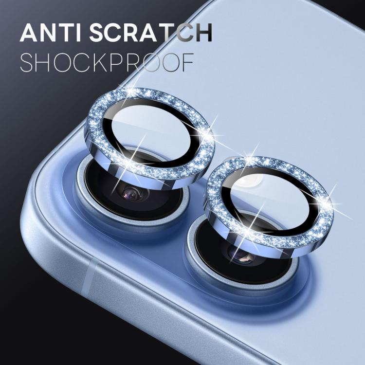 For iPhone 17 NORTHJO 1 Set Camera Lens Protector Glitter Metal Ring Film