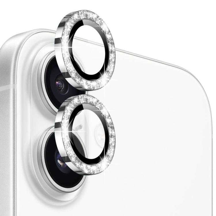For iPhone 17 NORTHJO 1 Set Camera Lens Protector Glitter Metal Ring Film
