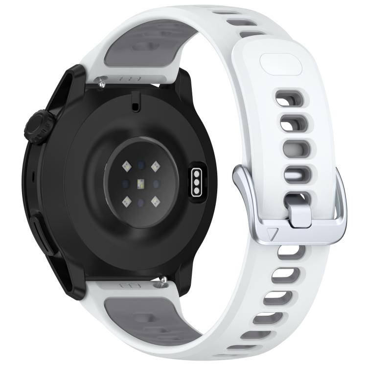For COROS PACE 4 Zinc Alloy Quick Release Buckle Dual Color Silicone Watch Band
