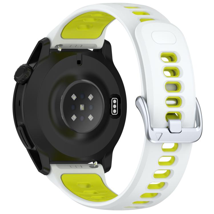 For COROS PACE 4 Zinc Alloy Quick Release Buckle Dual Color Silicone Watch Band