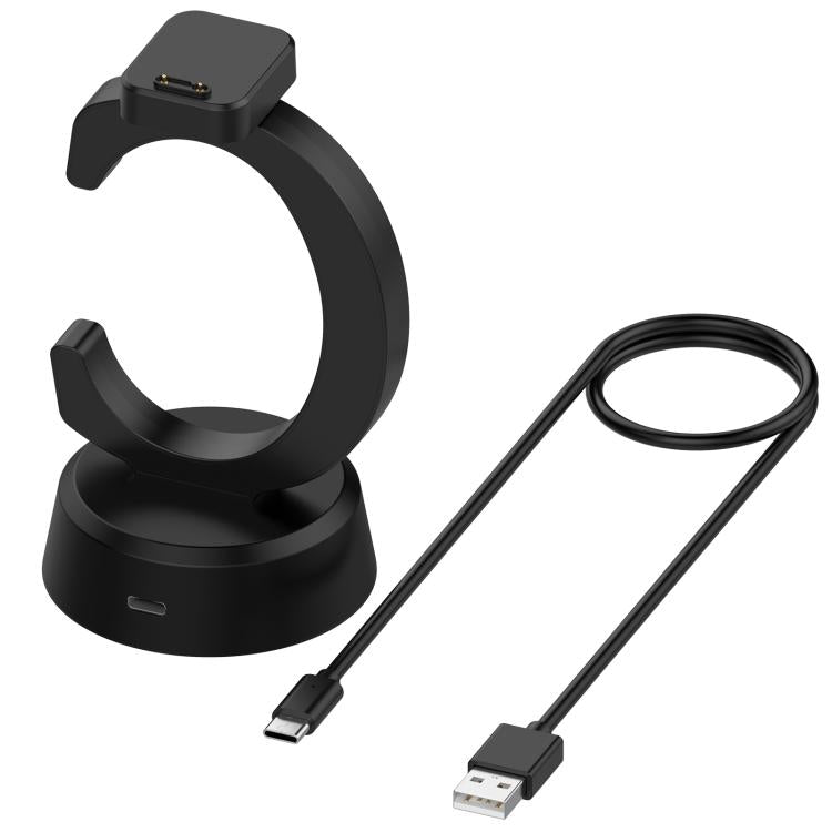 For Xplora X6 Play / X6 Pro C-Shaped Smart Watch Charging Stand Charging Dock Base - Black
