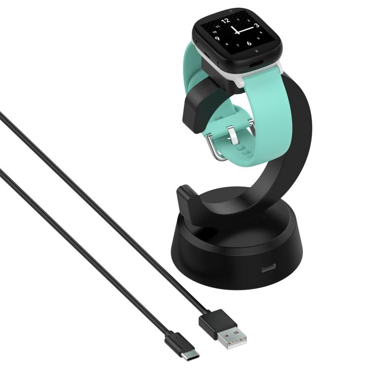 For Xplora X6 Play / X6 Pro C-Shaped Smart Watch Charging Stand Charging Dock Base - Black