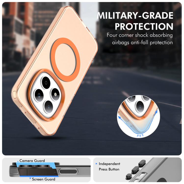For Redmi Note 15 Pro 5G Global 163.6mm ENKAY Hat-Prince MagSafe Candy Color Phone Case with 9H Screen Film