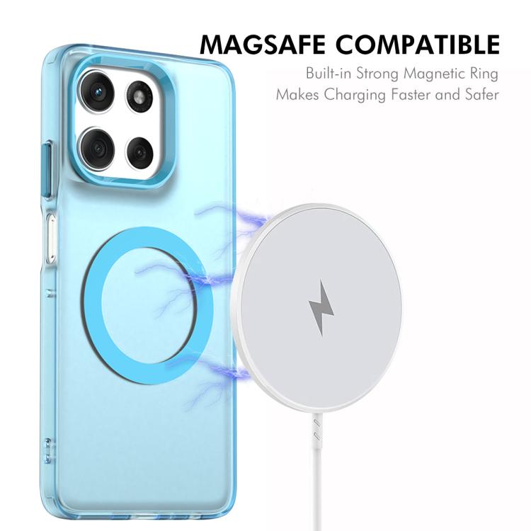 For Motorola Moto G86 ENKAY Hat-Prince MagSafe Candy Color Phone Case with 9H Screen Film