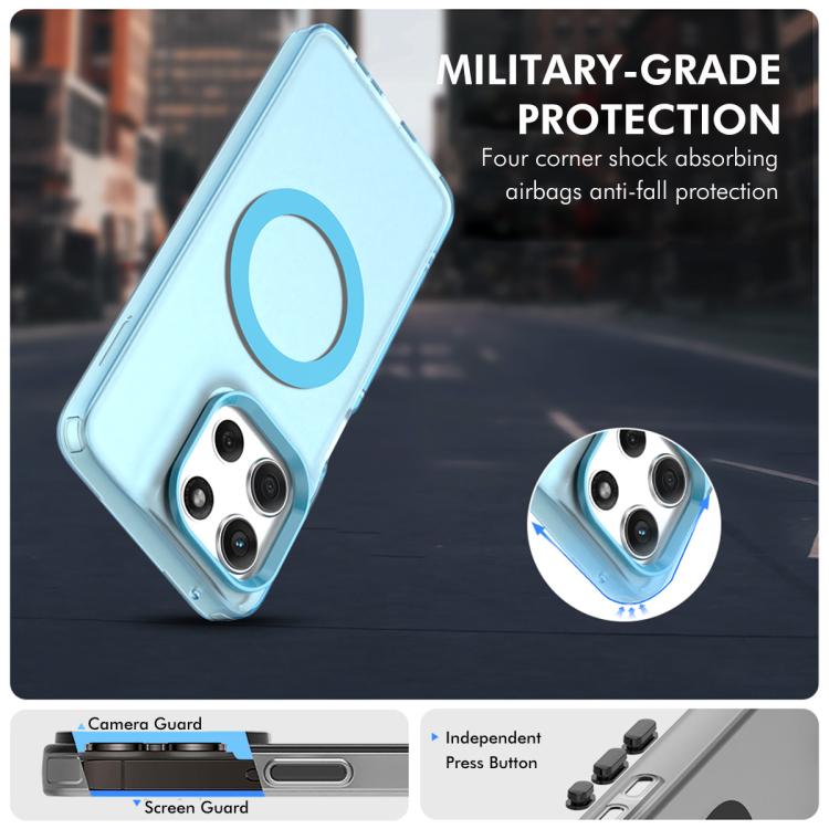 For Motorola Moto G86 ENKAY Hat-Prince MagSafe Candy Color Phone Case with 9H Screen Film
