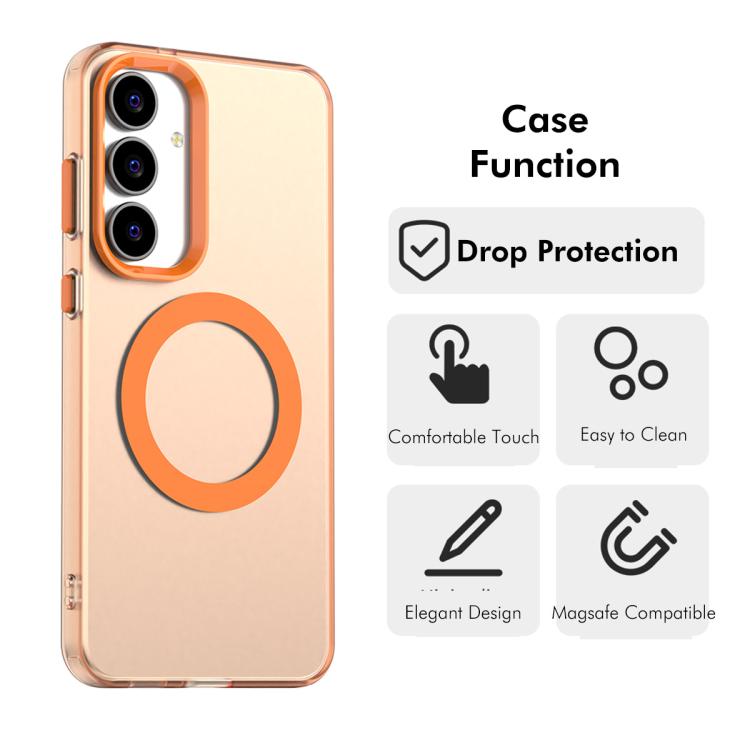 For Samsung Galaxy A35 5G ENKAY Hat-Prince MagSafe Candy Color Phone Case with 9H Screen Film