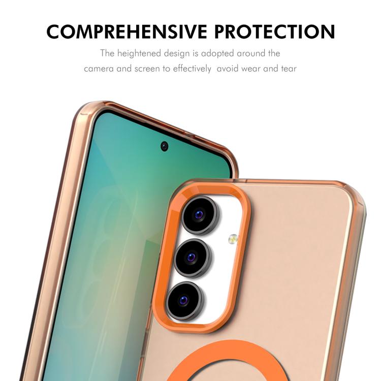 For Samsung Galaxy A35 5G ENKAY Hat-Prince MagSafe Candy Color Phone Case with 9H Screen Film