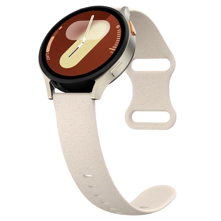 22mm Lychee Texture Butterfly Clasp Solid Color Silicone Watch Band