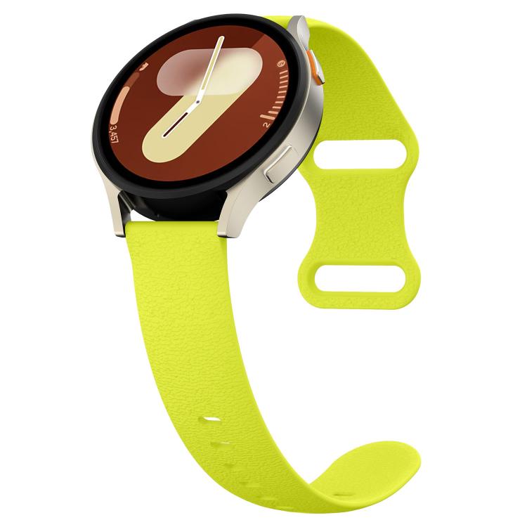 22mm Lychee Texture Butterfly Clasp Solid Color Silicone Watch Band