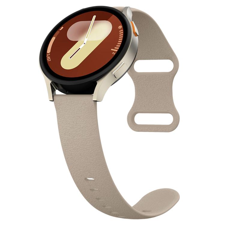 22mm Lychee Texture Butterfly Clasp Solid Color Silicone Watch Band