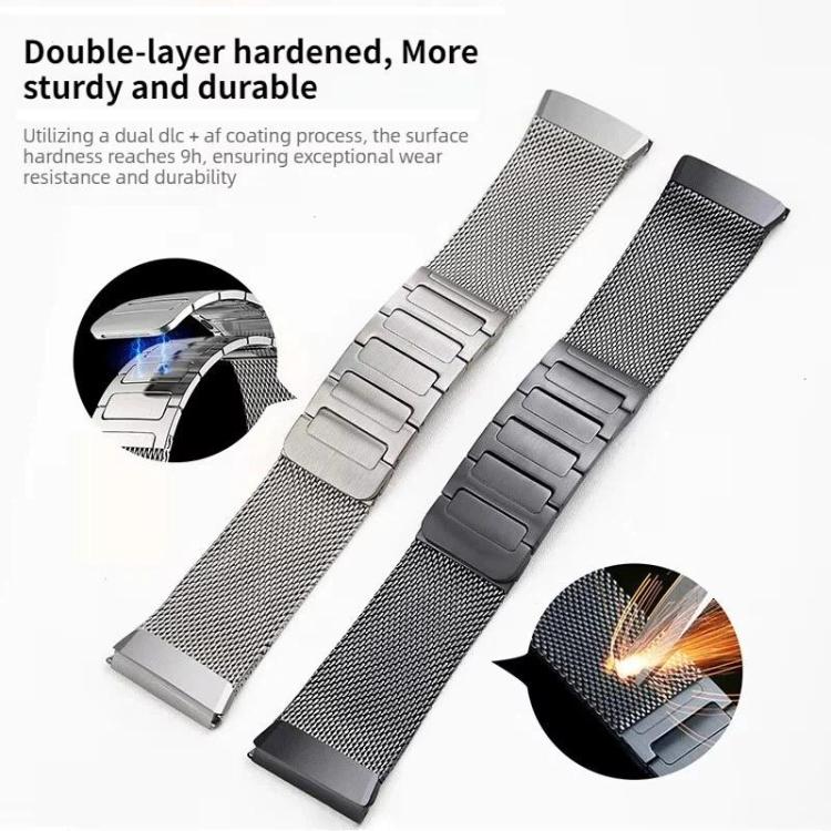 For Huawei Watch GT 6 Pro Press Button Seamless Interface I-shaped Magnetic Stainless Steel Watch Band