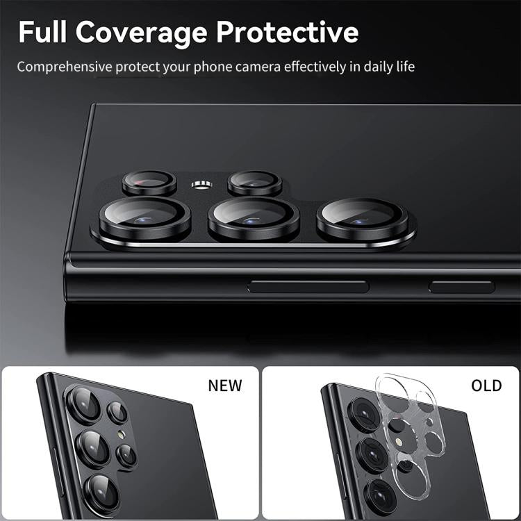 For Samsung Galaxy S26 Ultra 5G ENKAY Anti-reflection Camera Lens Aluminium Alloy Tempered Glass Film