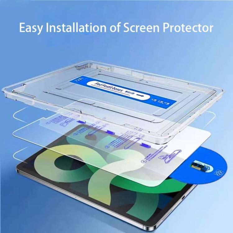 For iPad 2025 / 2022 Easy Install Box Dust-Free Curved Edge HD Tempered Glass Film