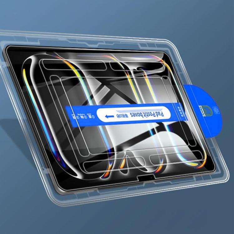 For iPad Air 2 / Air 1 Easy Install Box Dust-Free Curved Edge HD Tempered Glass Film