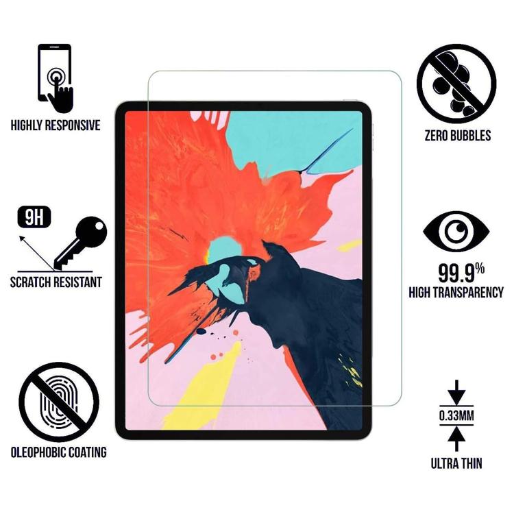 For iPad Air 2022 / 2020 10.9 Easy Install Box Dust-Free Curved Edge HD Tempered Glass Film