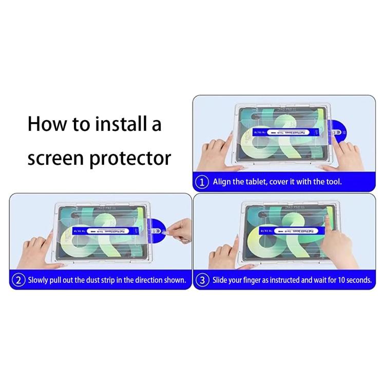 For iPad mini 5 / mini 4 Easy Install Box Dust-Free Curved Edge HD Tempered Glass Film