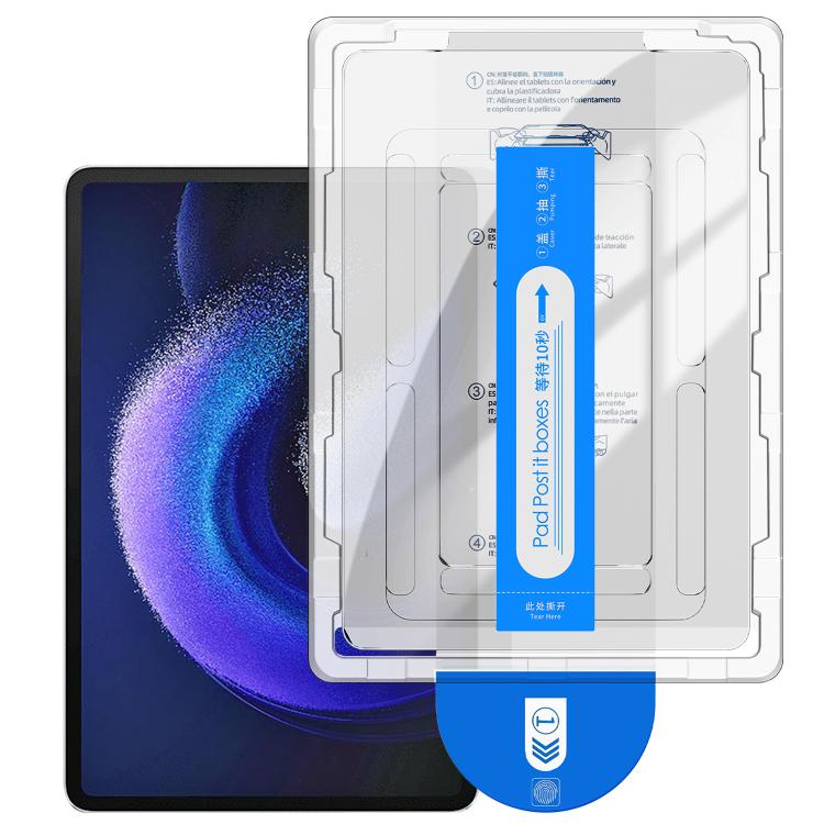 For Xiaomi Pad 6 Max Easy Install Box Dust-Free Curved Edge HD Tempered Glass Film