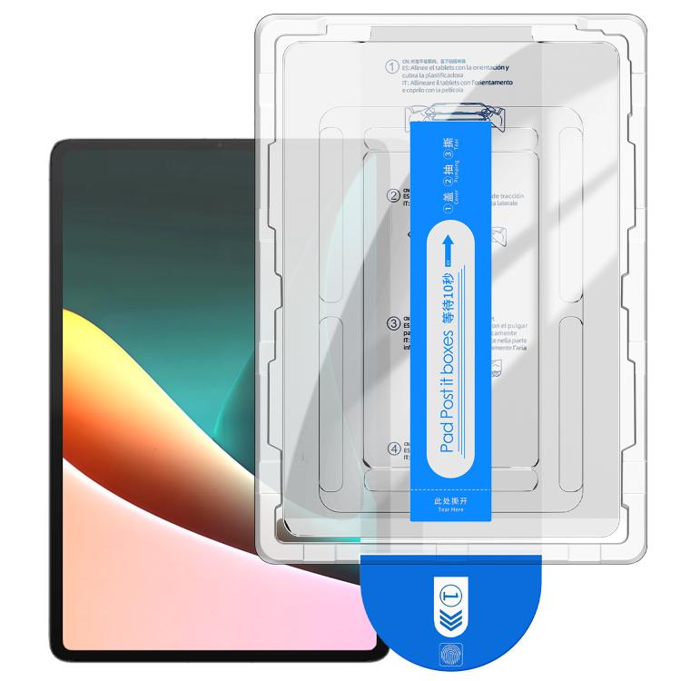 For Xiaomi Pad 5 Easy Install Box Dust-Free Curved Edge HD Tempered Glass Film
