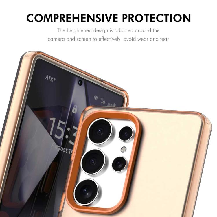 For Samsung Galaxy S25 Ultra 5G ENKAY Hat-Prince MagSafe Candy Color Phone Case with 0.18mm High Aluminum-silicon Glass Film