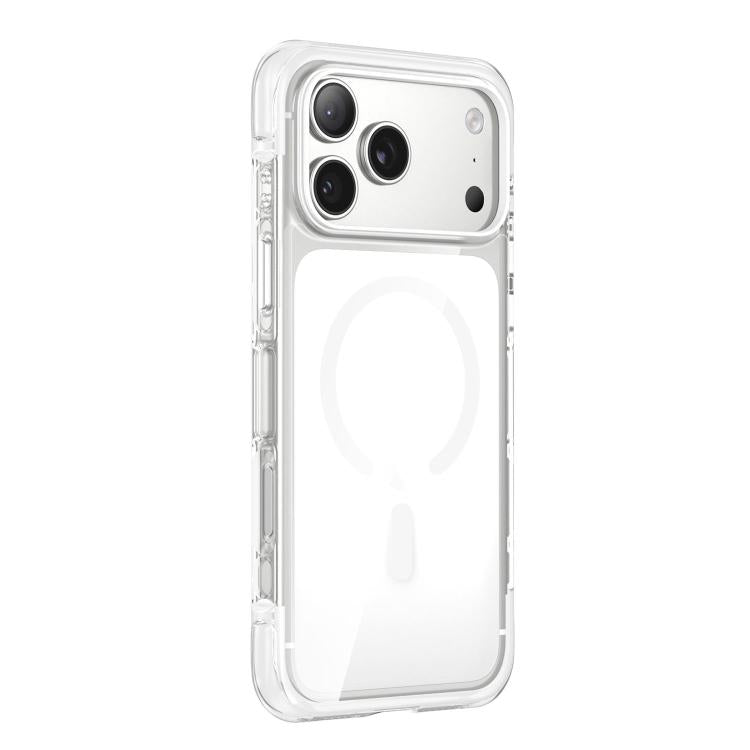 For iPhone 17 Pro Max Vacuum-Sealed Transparent Airbag Magnetic Acrylic Phone Case