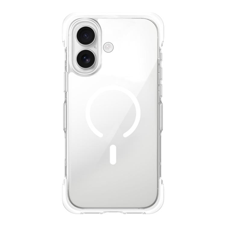 For iPhone 16 Vacuum-Sealed Transparent Airbag Magnetic Acrylic Phone Case