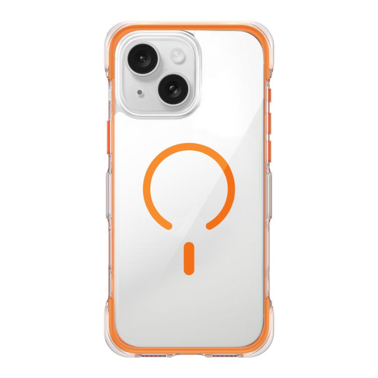 For iPhone 15 Vacuum-Sealed Transparent Airbag Magnetic Acrylic Phone Case