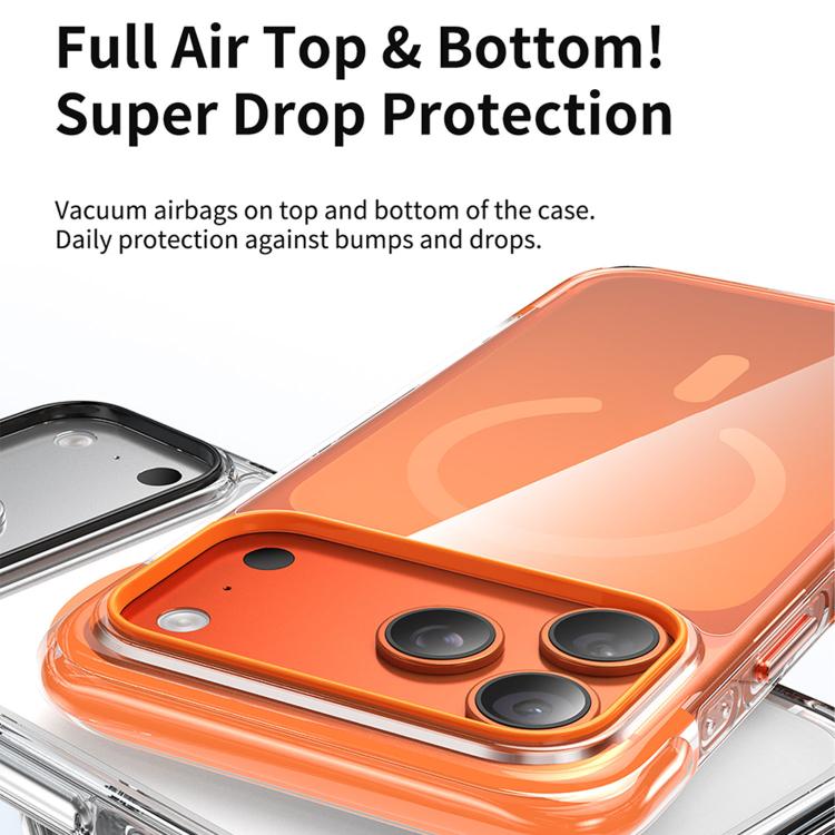 For iPhone 16 Pro Vacuum-Sealed Transparent Airbag Magnetic Acrylic Phone Case