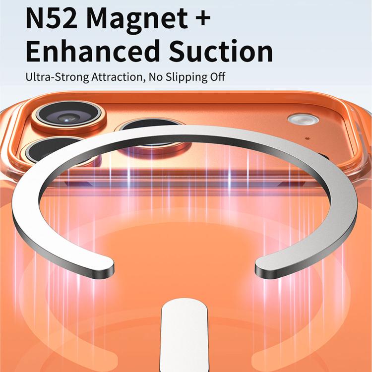 For iPhone 16 Pro Vacuum-Sealed Transparent Airbag Magnetic Acrylic Phone Case
