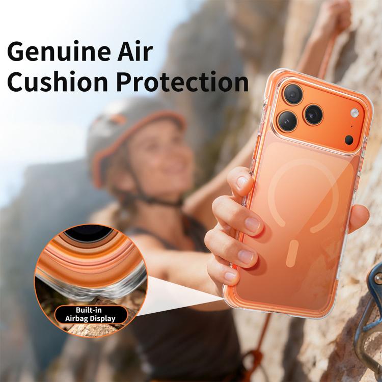 For iPhone 16 Pro Vacuum-Sealed Transparent Airbag Magnetic Acrylic Phone Case