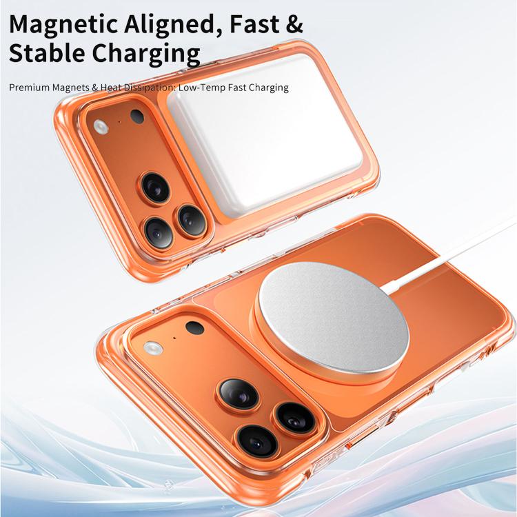 For iPhone 16 Pro Vacuum-Sealed Transparent Airbag Magnetic Acrylic Phone Case