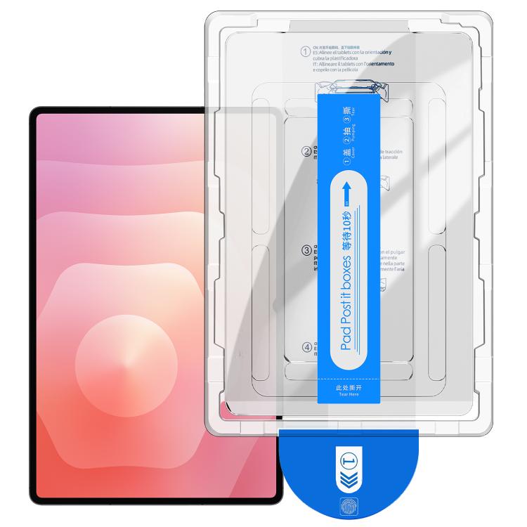 For Samsung Galaxy Tab S11 Ultra /S10 Ultra Easy Install Box Dust-Free Curved Edge HD Tempered Glass Film