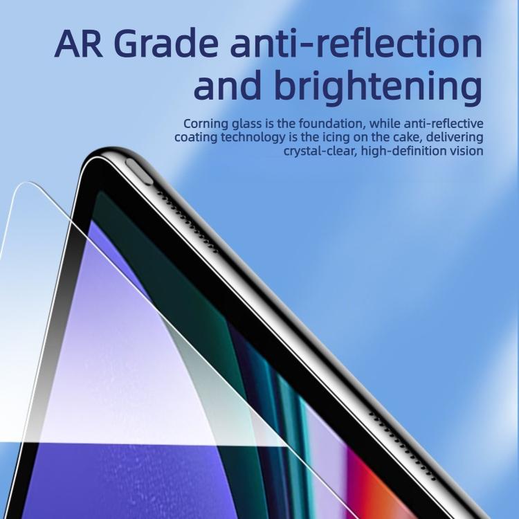 For Samsung Galaxy Tab A9+ Easy Install Box Dust-Free Curved Edge HD Tempered Glass Film